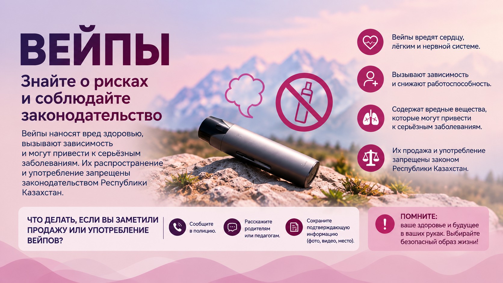 Вейптер: олардың денсаулыққа әсері туралы не білу керек